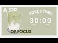 🍵 study with me (matcha latte) - 30/10 timer - lofi - 2.5 hour pomodoro