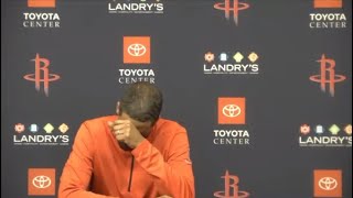 Coach Stephen Silas wanna cry after his 20th loss in a row.  Christian Wood returns  Houston Rockets