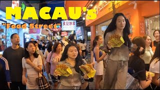 Macau FOOD STREET (in Taipa Village): Rua do Cunha 官也街