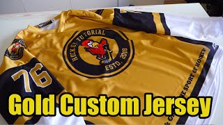 How a custom hockey jersey is made