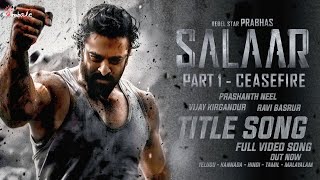 Salaar Title Card Bgm | Salaar Bgm | Salaar Movie Bgm | Prabhas | Prashant Neel