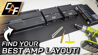 3 Amps & DSP Amplifier Rack? LET'S BUILD! Tricks for planning & mounting