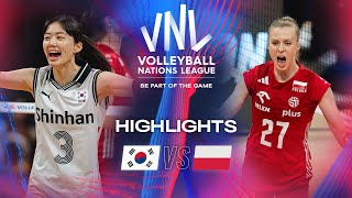 🇰🇷 KOR vs. 🇵🇱 POL - Highlights | Week 2 | Women's VNL 2024