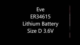 Eve ER34615 D Lithium Battery 3.6V