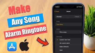 How to Create Custom Alarm Tone on iPhone FREE? (Make Any Song as Custom Alarm Ringtone)