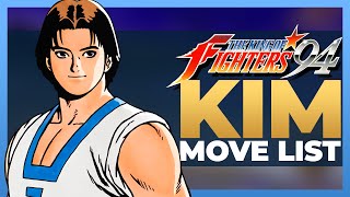 KIM KAPHWAN MOVE LIST - The King of Fighters '94 (KOF94)