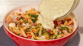 Creamy SALAD complete with light and special sauce | quick and easy macaroni