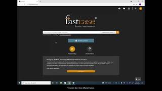 Searching for Cases by Citation: Casemaker 4 to Fastcase