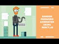 Random Password Generator Using React.js