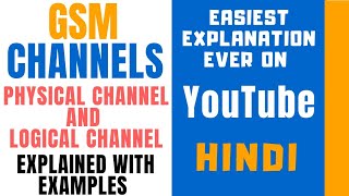 Physical And Logical Channel ll TDMA Frame ll GSM ll Explained With Examples in Hindi