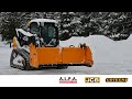 JCB Compact Track Loader with Cotech Extendable and Reversible Snow Plow