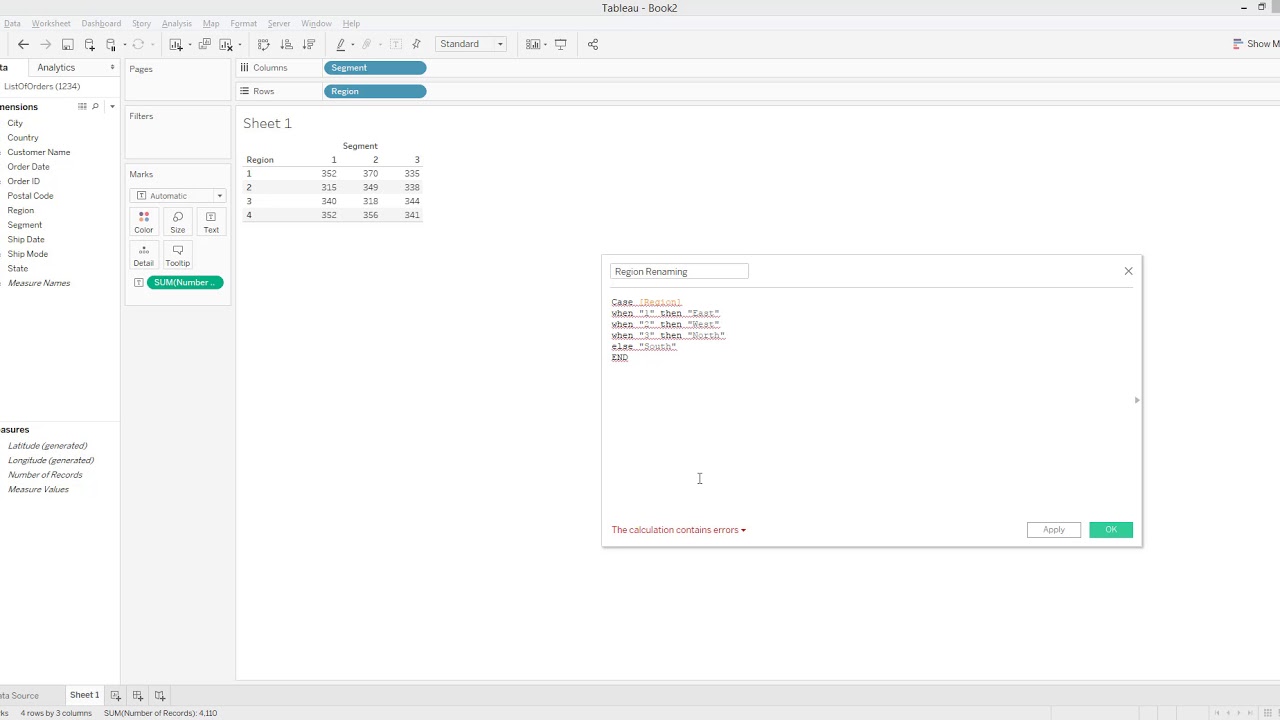 How To Construct Case And When Statements In Tableau. [HD] - YouTube