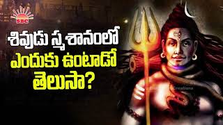 మహాశివుడు స్మశానంలో ఎందుకు ఉంటాడు?  why sivs lives in graveyard #bhaktimargamtelugu