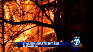 Hundreds displaced in massive New Jersey apartment building fire