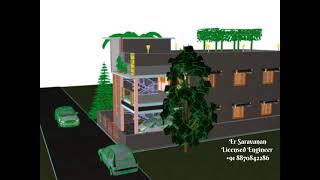 Residential Building Walkthrough Animation l Archicad 24