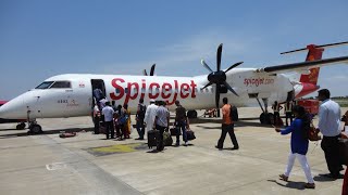 SpiceJet Bombardier Q400 Take off from Madurai  (SG3314 | VT-SUM)