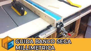 Table saw fence with millimetric incremental positioning