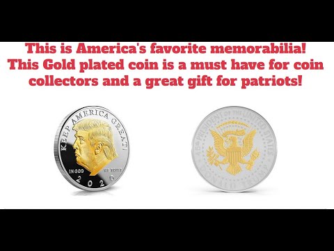 President Trump 2020 Gold Coin Review - YouTube