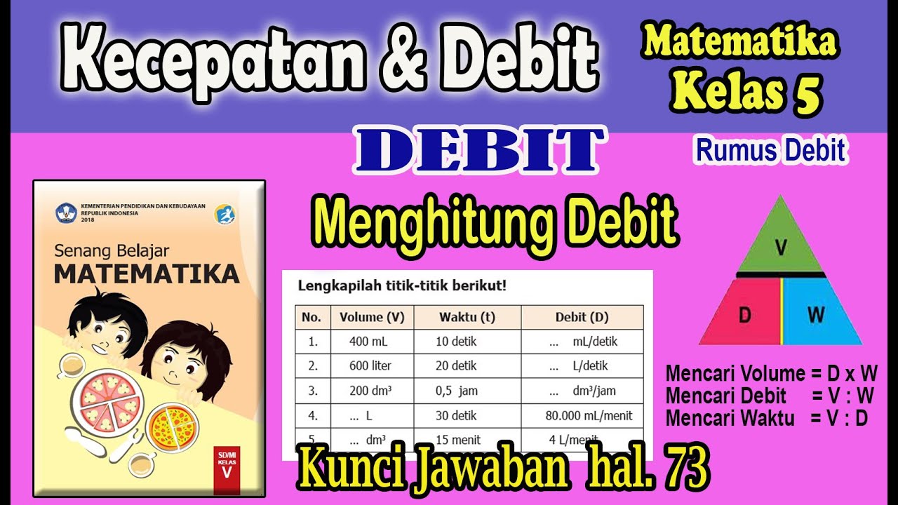 Cara Menghitung Debit Air, Kunci Jawaban Senang Belajar Matematika ...