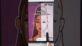 Drawing Ariana Grande Before Vs After…😳✏️✨(Style Challenge)#shorts #arianagrande
