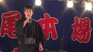 河内音頭　八常大介　♬カ河内音頭ウントダウンライブ2017♬　近鉄八尾駅前にて