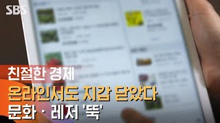 온라인서도 지갑 닫았다…문화 · 레저 '뚝' / SBS / 친절한 경제