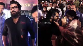 Global Star Ram Charan Superb Entry @ #SDT18 Carnage Launch Event | Sai Durgha Tej | Manastars