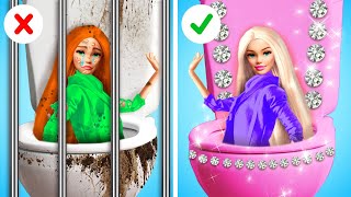 🚨 HELP! Barbie is in Jail! Extreme Doll Makeover with Cool Gadgets by La La Life Emoji