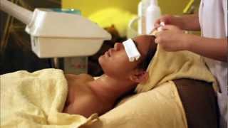 Professional facial cleansing, extraction, massage & mask