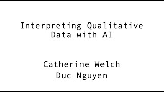 Interpreting Qualitative Data with AI: Potentials and Pitfalls