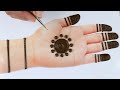 New latest Mehendi design front hand Simple Henna designs 2021 - Easy Mehndi design for hands