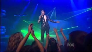 Adam Lambert - Whataya Want From Me  on American Idol stage
