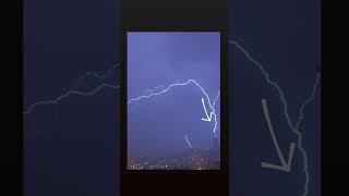 The lightning hitting the WTC tower in Tabriz,Iran #thunder #lightning #nature #tabriz  #night