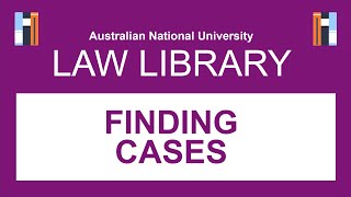 Finding a Case from a Citation