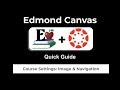 Canvas Course Settings: Image and Navigation