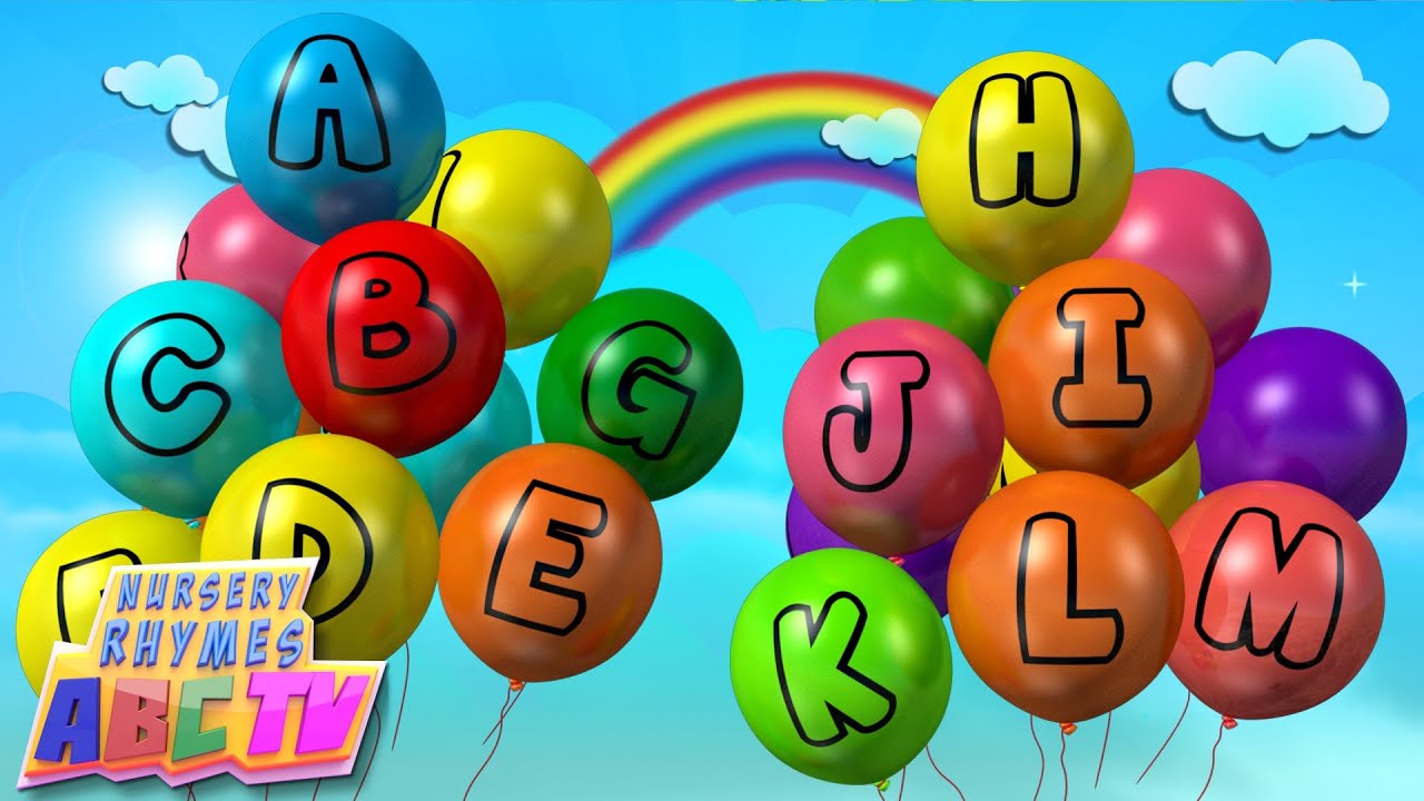 ABC Song | Alphabets On Balloons | Alphabets Song | Learn Alphabets ...