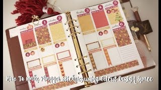 How To Make Planner Stickers using Cricut Design Space