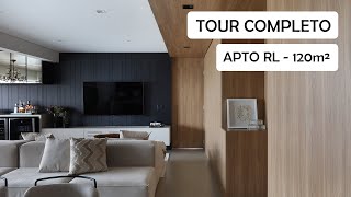 TOUR APARTAMENTO CONTEMPORÂNEO 120m²