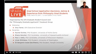 Grad School Application Decisions — Advice and Experience from Philosophy Grad Students | APA Live