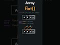 Array flat in JavaScript | Array.prototype.flat()