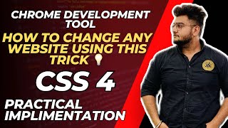 CSS Chrome Developer Tools | Trick To Change Any Website Trick | Web Development Course in Hindi