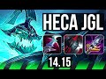 HECARIM vs EKKO (JGL) | 13/0/8, Rank 2 Heca, Legendary, Rank 30 | BR Challenger | 14.15