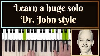 New Orleans-Blues piano tutorial, Dr. John style solo