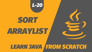 Sort an Arraylist | Java Sort list| Java Beginners Tutorial #20