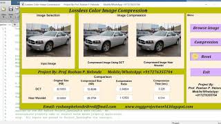 Lossless Color Image Compression Using Matlab Project Source Code