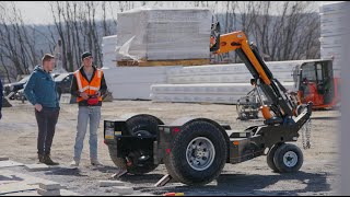 Equipter Tow-A-Lift: Hardscaping Delivery Demo