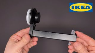 IKEA TISKEN Toilet roll holder with suction cup Black