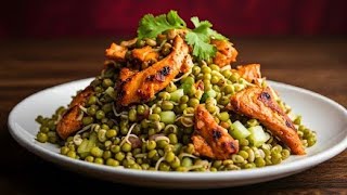 Spicy Tandoori Chicken Salad with Moong Sprouts: A Flavor Explosion!