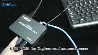 XOLORspace SL150 4k HDMI extender over IP up to 150m, with loop out