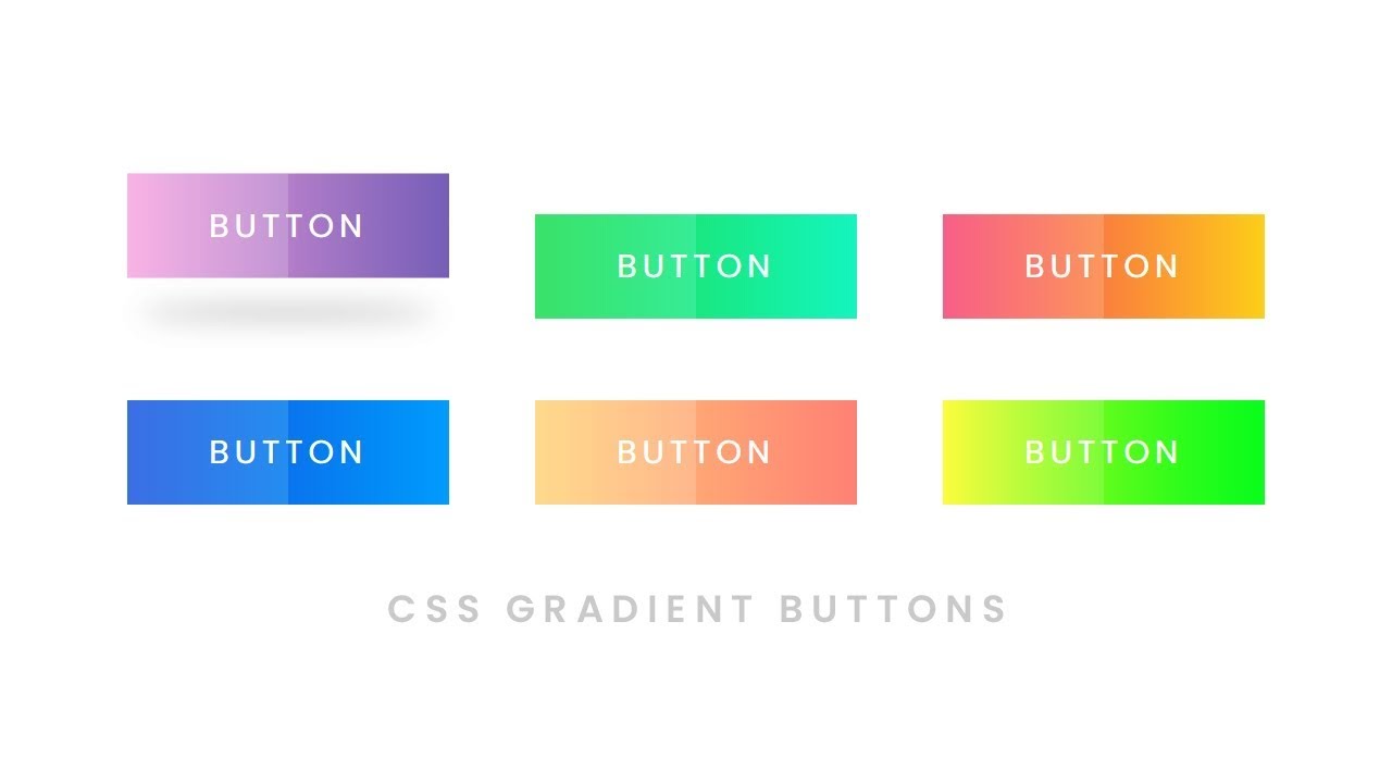 CSS Gradient Button Hover Effects | Html CSS - YouTube